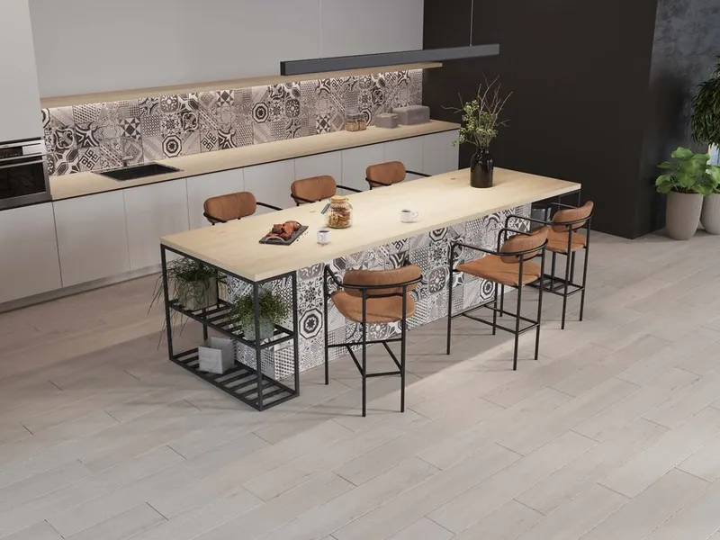 Керамический гранит Estima Classic Wood light grey, CW01 19,4х120х10 неполированный ректификат