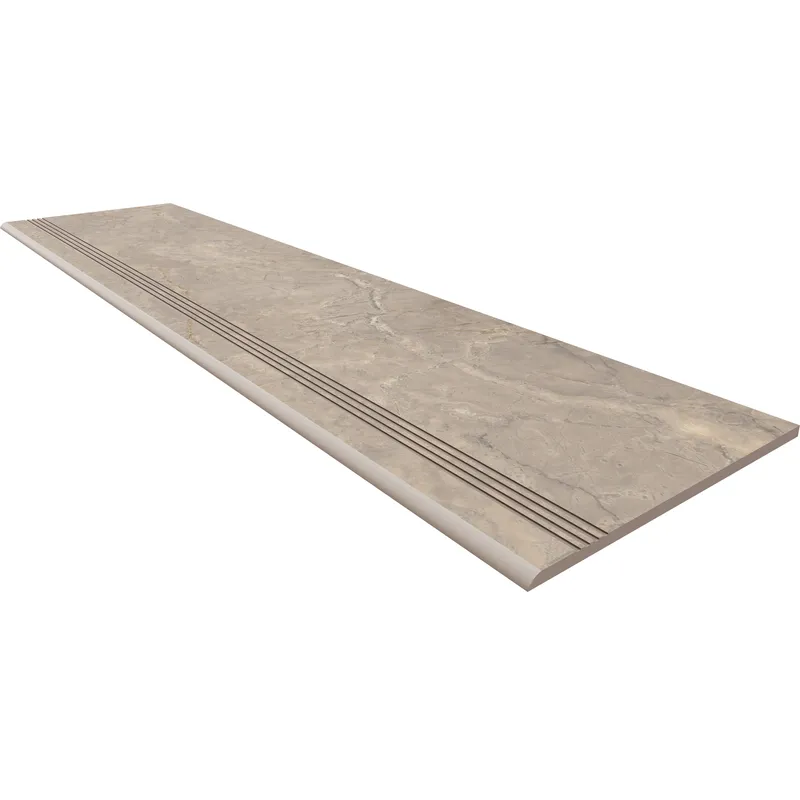 Ступень Estima Bernini beige, BR02 30x120 неполированная с насечками