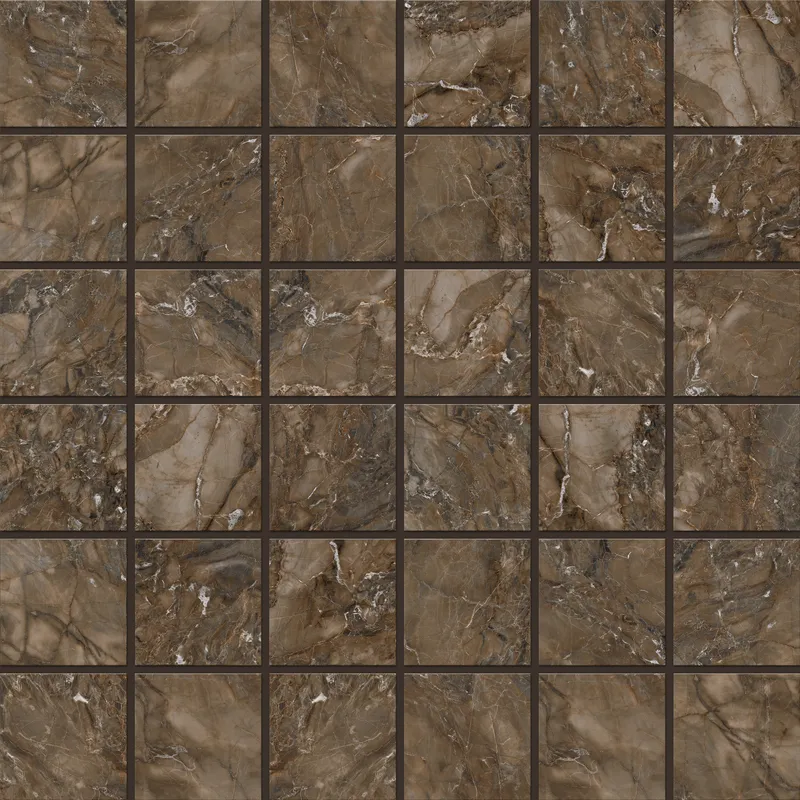 Мозаика Estima Bernini dark brown, BR04 5х5, 30x30, неполированная