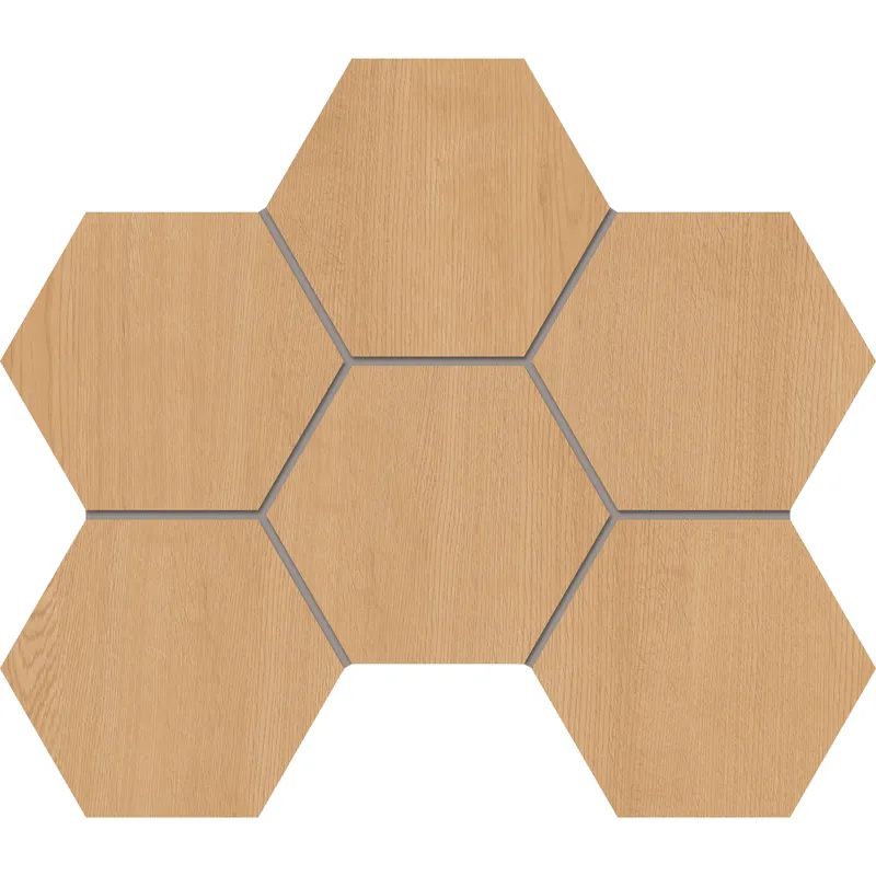Мозаика Estima Classic Wood honey oak, CW04 Hexagon 25x28.5, неполированная