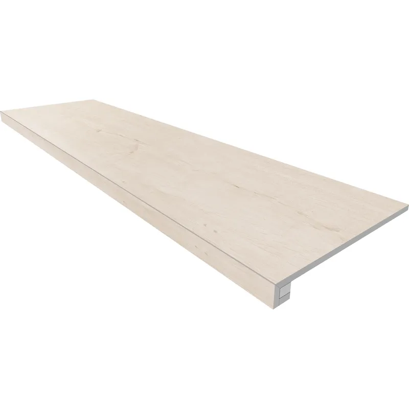 Ступень Estima Soft Wood nordic, SF01 33x120, неполированная, бортик без насечек + подступенок 14,5x120