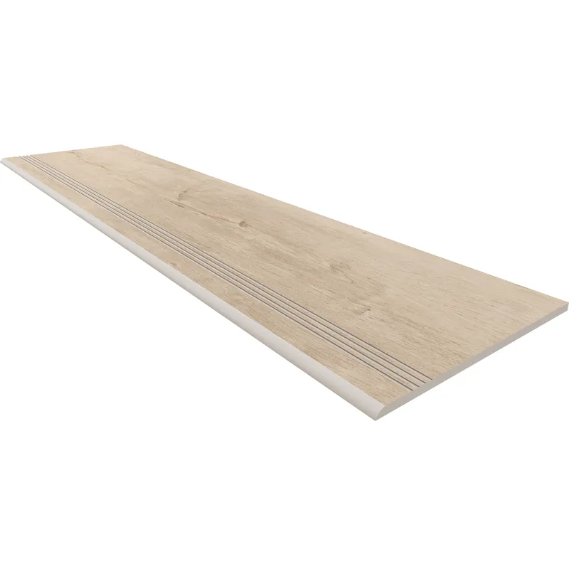 Ступень Estima Soft Wood сreamy, SF02 30x120x10 неполированная с насечками