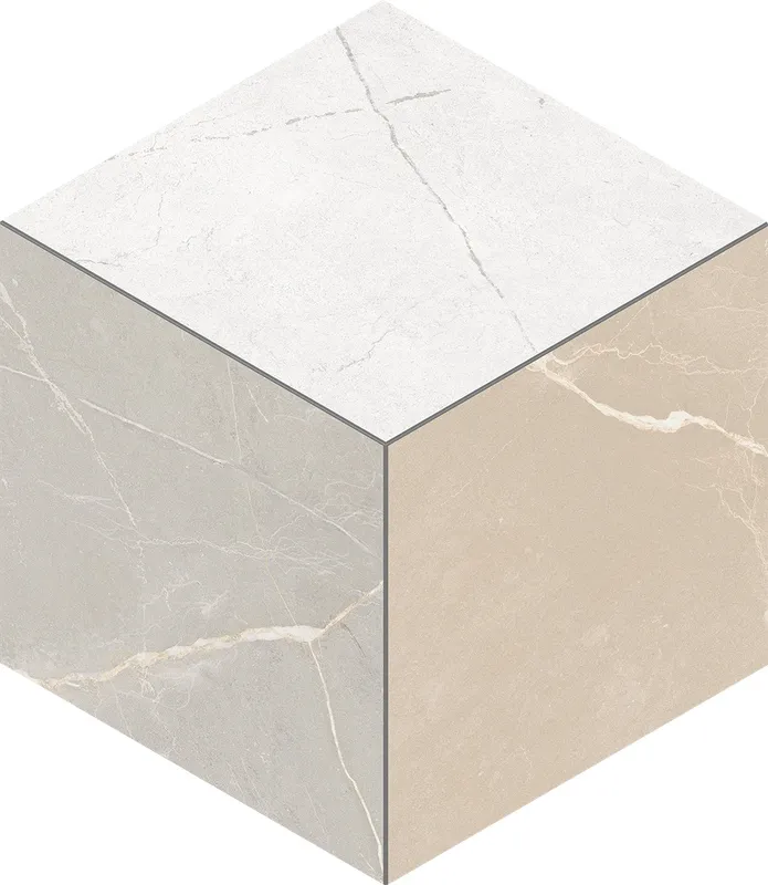 Мозаика Estima Nolana beige, NL00/NL01/NL02 Cube 29x25, неполированная