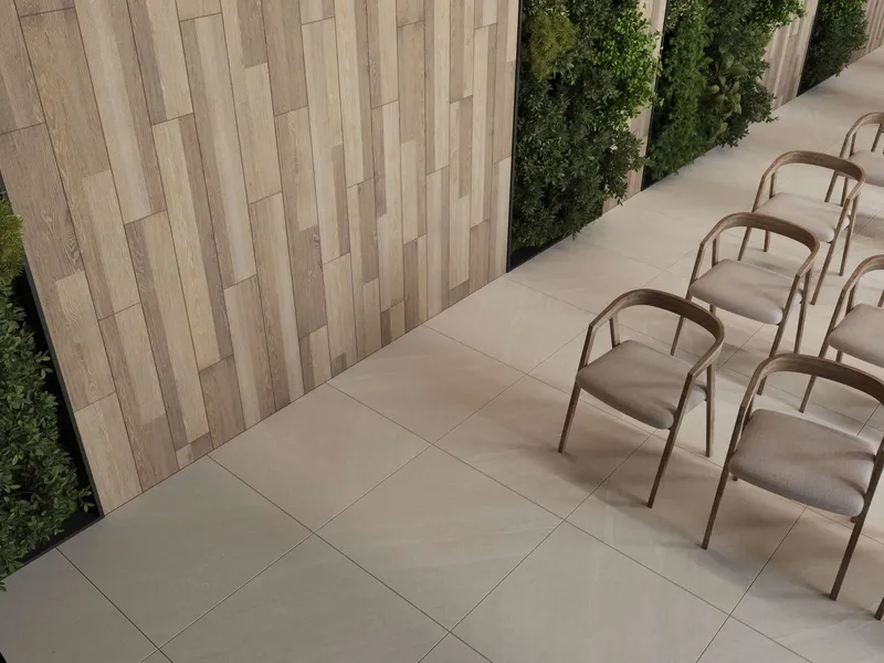 Ступень Estima Kraft Wood rusty beige, KW01 33x120, структурированная, бортик без насечек + подступенок 14,5x120