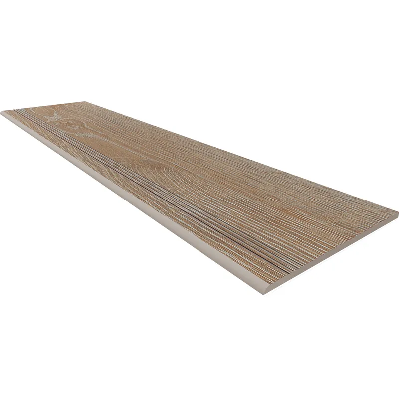 Ступень Estima Kraft Wood rusty beige, KW01 30x120, структурированная с насечкамии