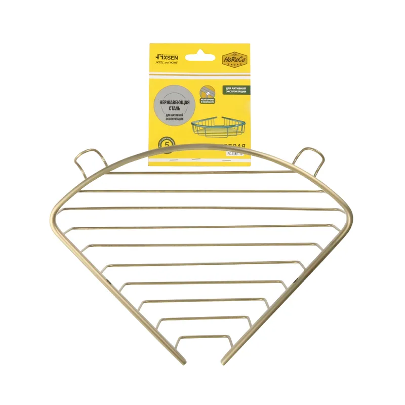 Угловая полка Fixsen Hotel решетка — вид под углом