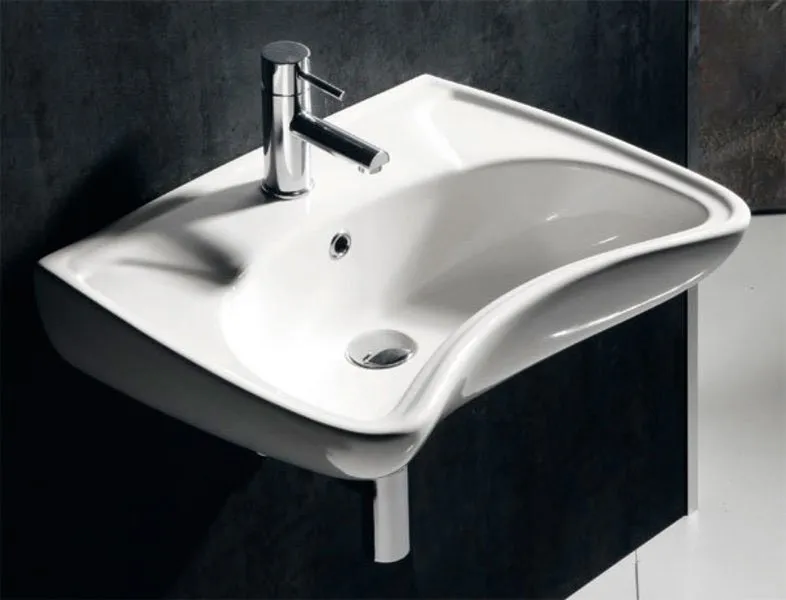 Раковина подвесная Isvea Ece для людей с ограниченными возможностями — вид под углом