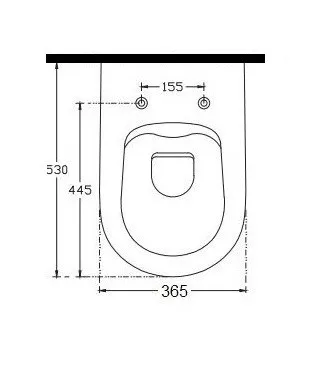 Сиденье для унитаза Isvea Vea Rondo с крышкой, черный — вид сверху