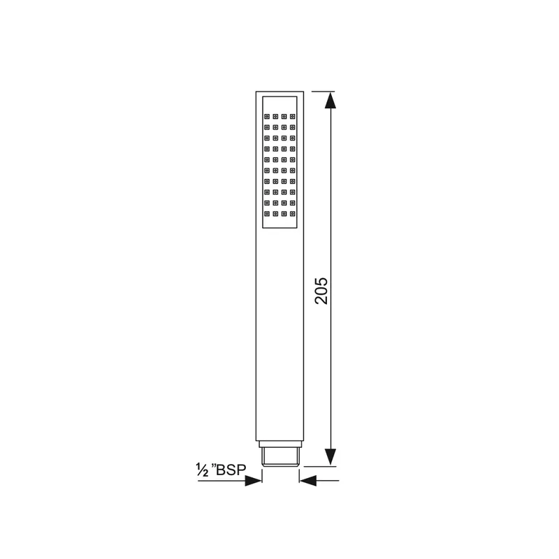 Ручной душ Jaquar HSH-CHR-35537 — лейка крупным планом