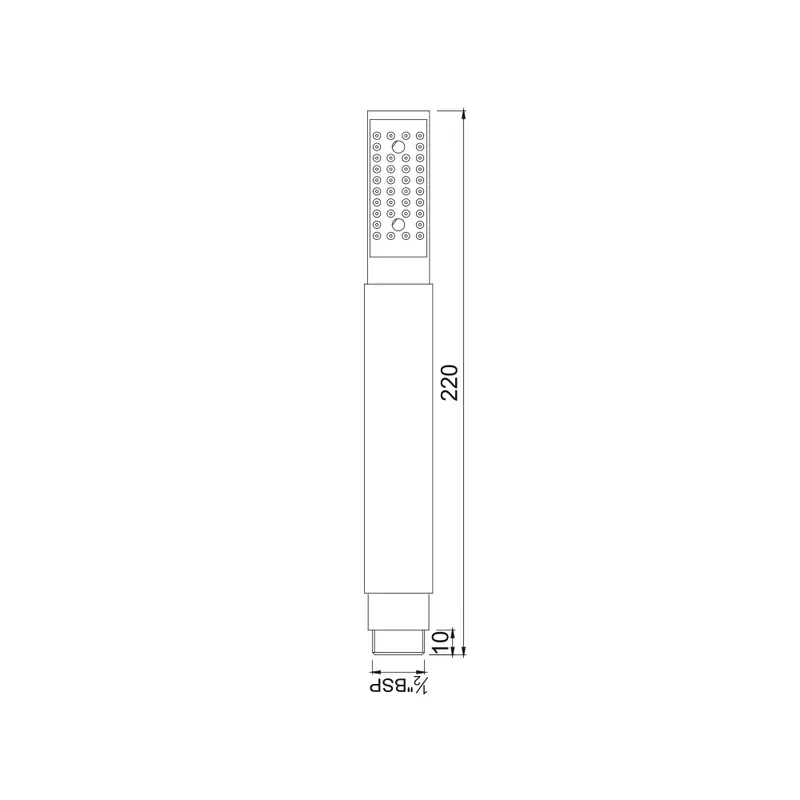 Ручной душ Jaquar HSH-CHR-5537N — лейка крупным планом