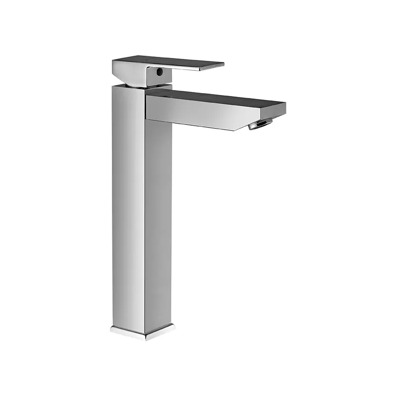 Смеситель для раковины Jaquar Kubix-F удлиненный — вид сбоку под углом
