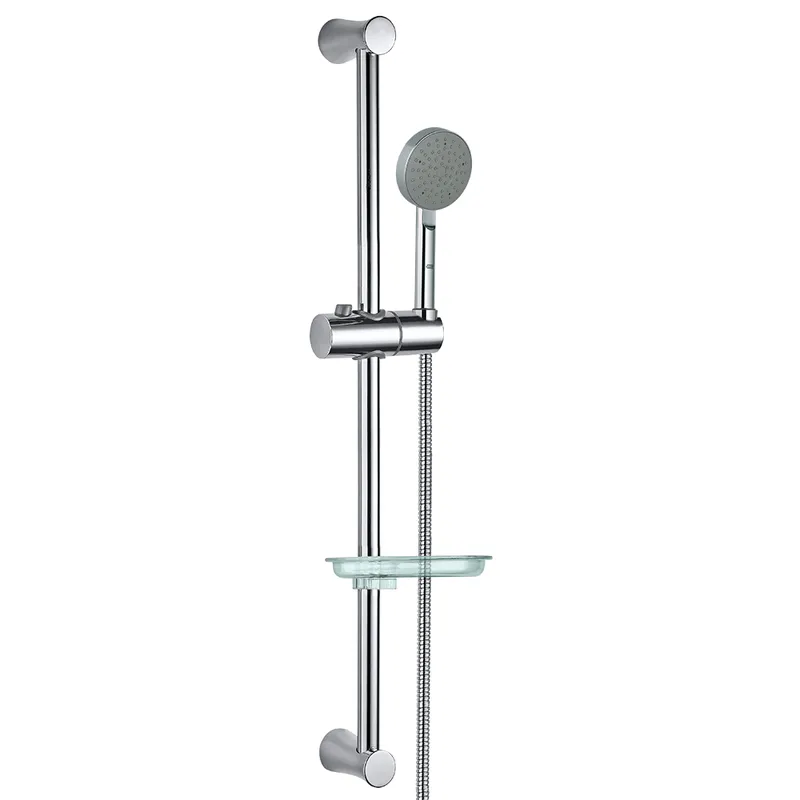Душевой гарнитур Jaquar Shower SHA-CHR-1110E с держателем, лейка+мыльница, хром — комплект с лейкой и полкой под углом