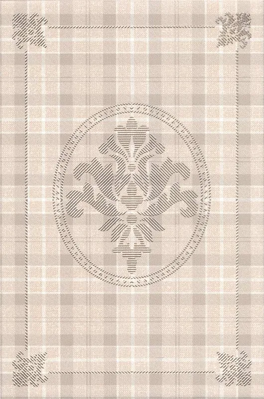 Декор Традиция Клетка матовый 20x30