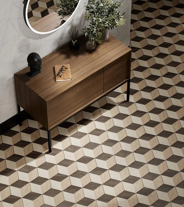 Тумба KERAMA MARAZZI ATOLLO напольная/подвесная с ящиками 110, деревянная