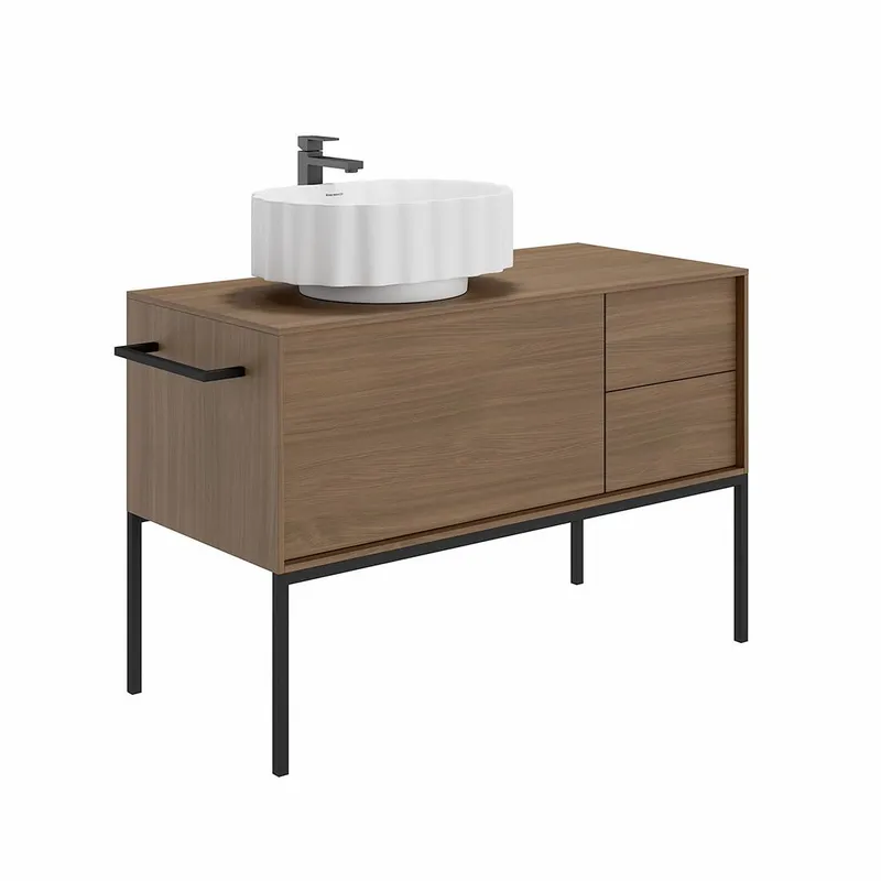 Тумба KERAMA MARAZZI ATOLLO напольная/подвесная с ящиками 110, деревянная