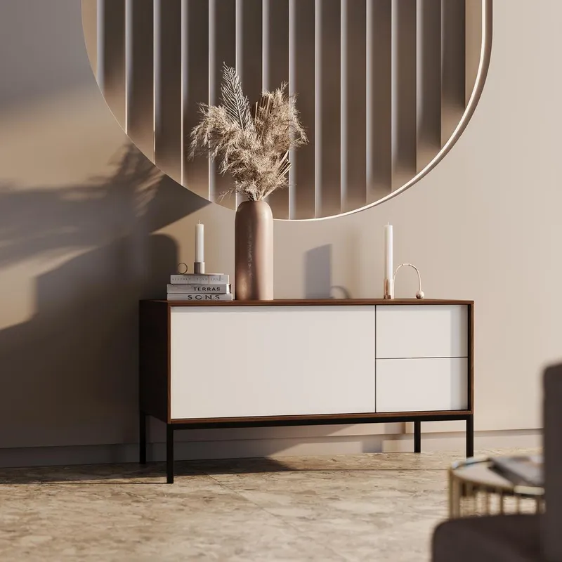 Тумба KERAMA MARAZZI ATOLLO напольная/подвесная с ящиками 110, белая матовая