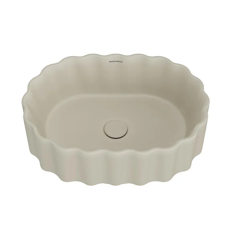 Раковина ARTBASIN Conchiglia накладная 50, песочная матовая