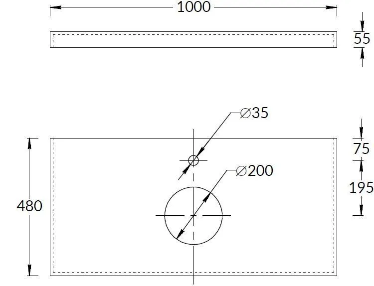 Спец. изделие декоративное из керамогранита Риальто 100x48, серое