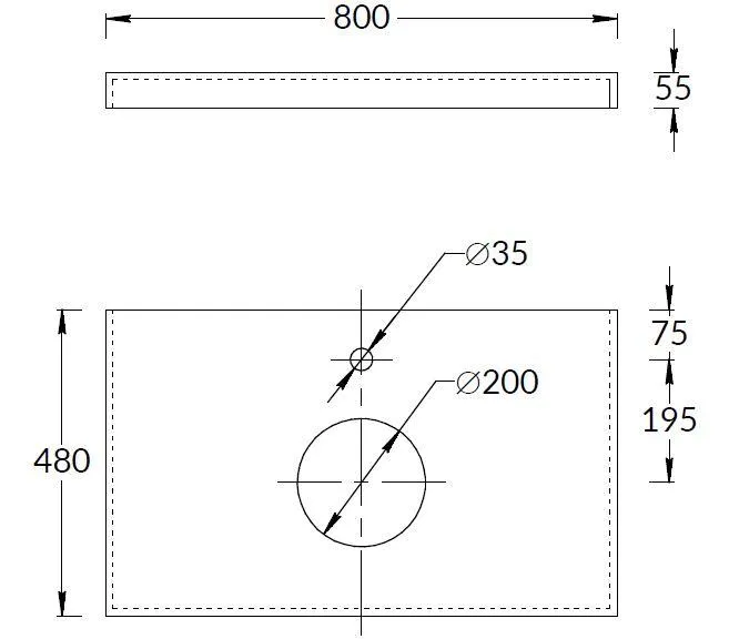 Спец. изделие декоративное из керамогранита Риальто 80x48, бежевое