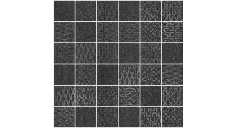Декор Про Дабл черный мозаичный 30x30