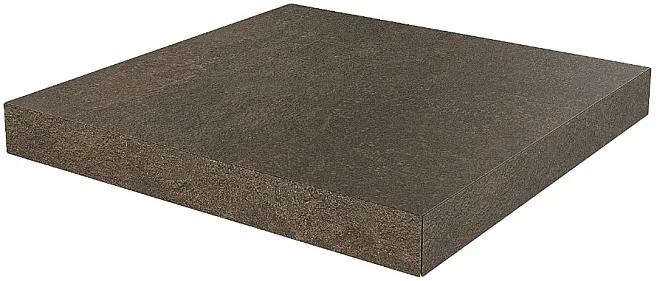 Ступень угловая клееная Про Стоун коричневый 33x33
