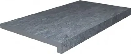 Ступень клеёная Роверелла серый тёмный 34x60