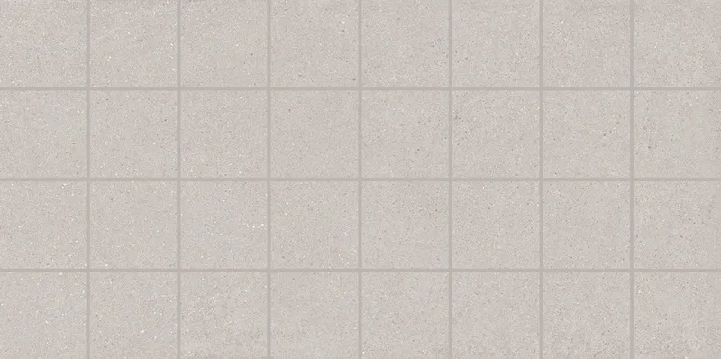 Декор Монсеррат мозаичный серый светлый матовый 40x20