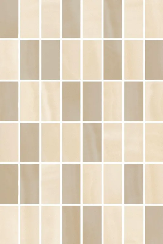 Декор Летний сад бежевый мозаичный глянцевый 20x30