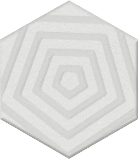 Декор Агуста белый 6x5,2