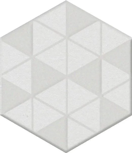Декор Агуста белый 6x5,2