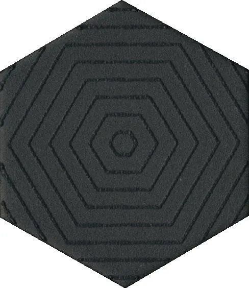 Декор Агуста черный 6x5,2