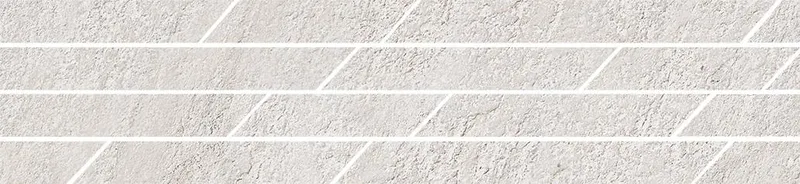 Бордюр Гренель серый светлый мозаичный 46,8x9,8