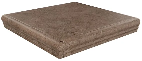 Ступень угловая Фаральони коричневый 34x34