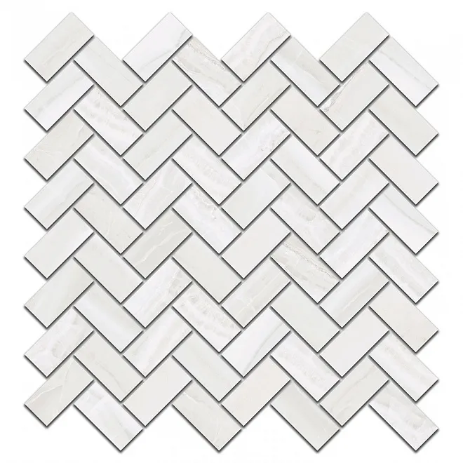 Декор Контарини белый мозаичный 31,5x30