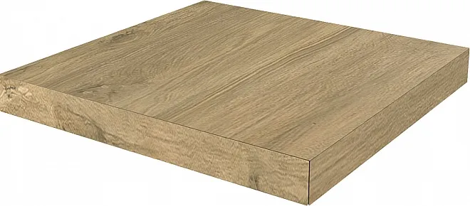 Ступень угловая клееная левая Сальветти капучино 33x33