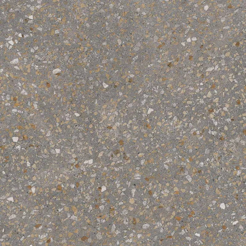 Терраццо коричневый обрезной 60x60