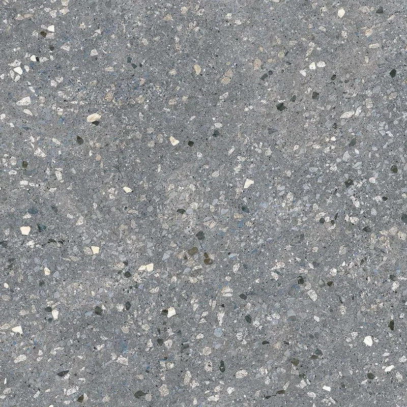 Терраццо серый тёмный обрезной 60x60