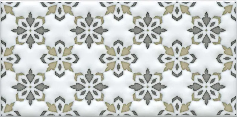 Декор Клемансо орнамент матовый 7,4x15
