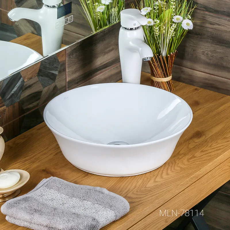 Раковина накладная Melana MLN-78114 — вид под углом