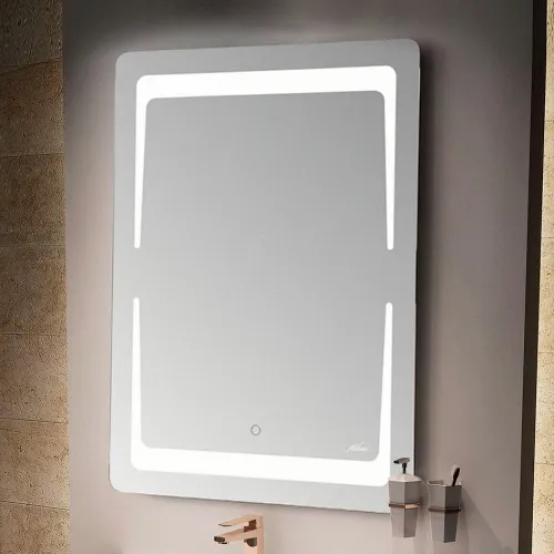 Зеркало с LED-подсветкой Melana-6080, 60x80 см — прямой вид на изделие