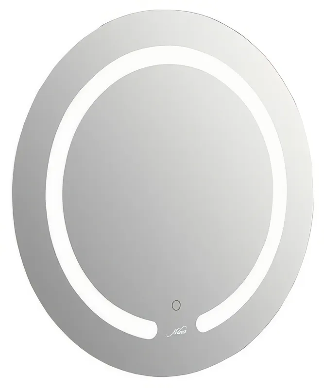Зеркало с LED-подсветкой Melana-600, круглое — вид спереди