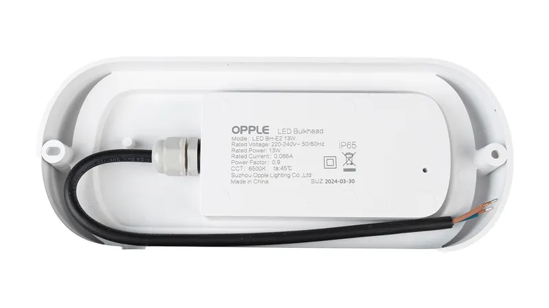 Светильник светодиодный OPPLE LED Bulkhead E2 влагостойкий — вид под углом