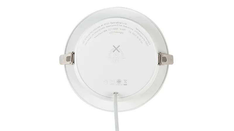 Светильник светодиодный точечный OPPLE Utility LED Downlight US R175-18W-3000-WH-GP встраиваемый — вид сверху