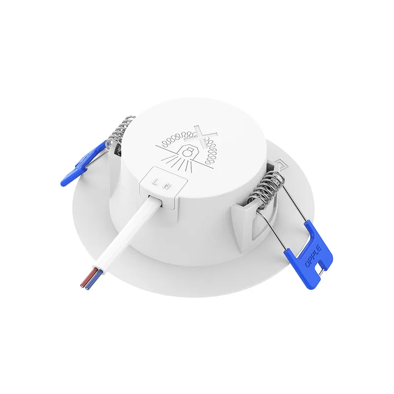 Светильник светодиодный точечный OPPLE Utility LED Downlight US R125-9W-4000-WH-GP встраиваемый — вид под углом
