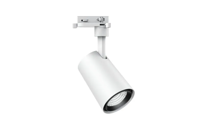 Светильник светодиодный трековый OPPLE LED Spotlight U3 Track 3 10W-3000-24D-WH-GP трехфазный, поворотный — вид под углом