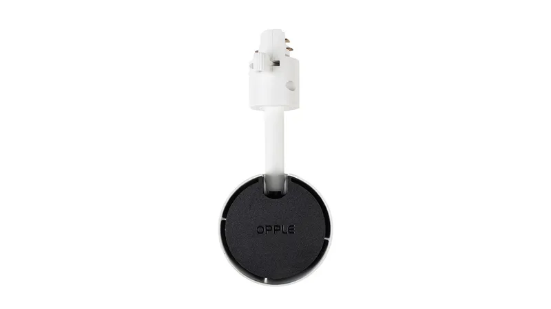 Светильник светодиодный трековый OPPLE LED Spotlight U3 Track 3 10W-3000-24D-WH-GP трехфазный, поворотный — вид под углом