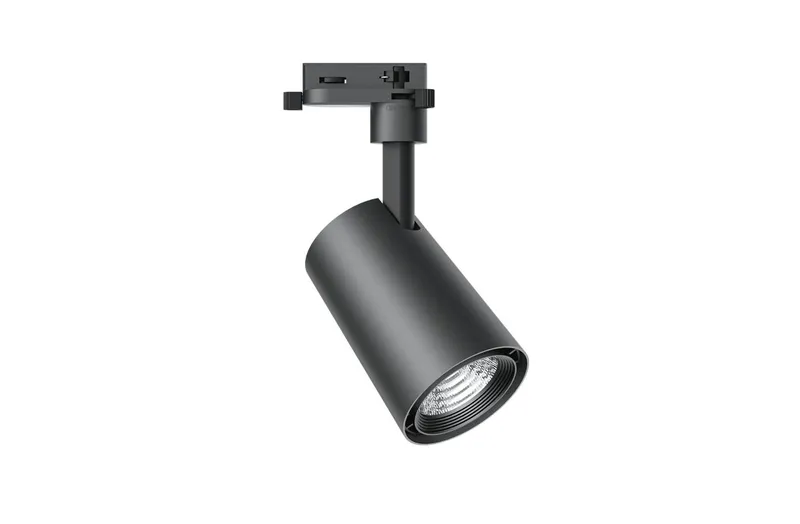 Светильник светодиодный трековый OPPLE LED Spotlight U3 Track 3 10W-3000-24D-BK-GP трехфазный, поворотный — вид под углом