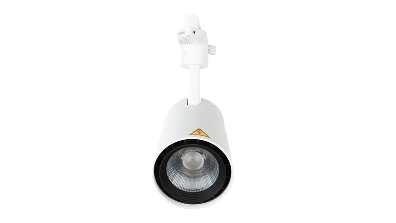 Светильник светодиодный трековый OPPLE LED Spotlight U3 Track 3 20W-3000-24D-WH-GP трехфазный, поворотный — вид снизу под углом