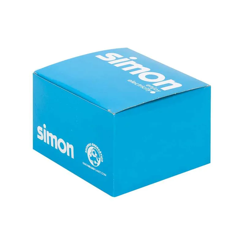 Адаптер Simon Connect K45 прямой на 1 разъем RJ45 со шторкой, графит — вид спереди