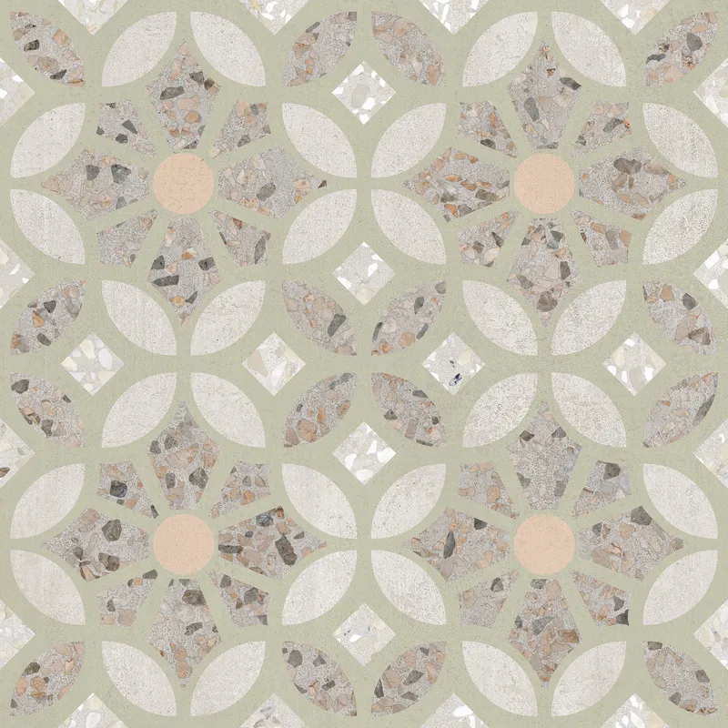 60x60 Beton-Terrazzo Декор Пэчворк Лаппато R9 Ректификат